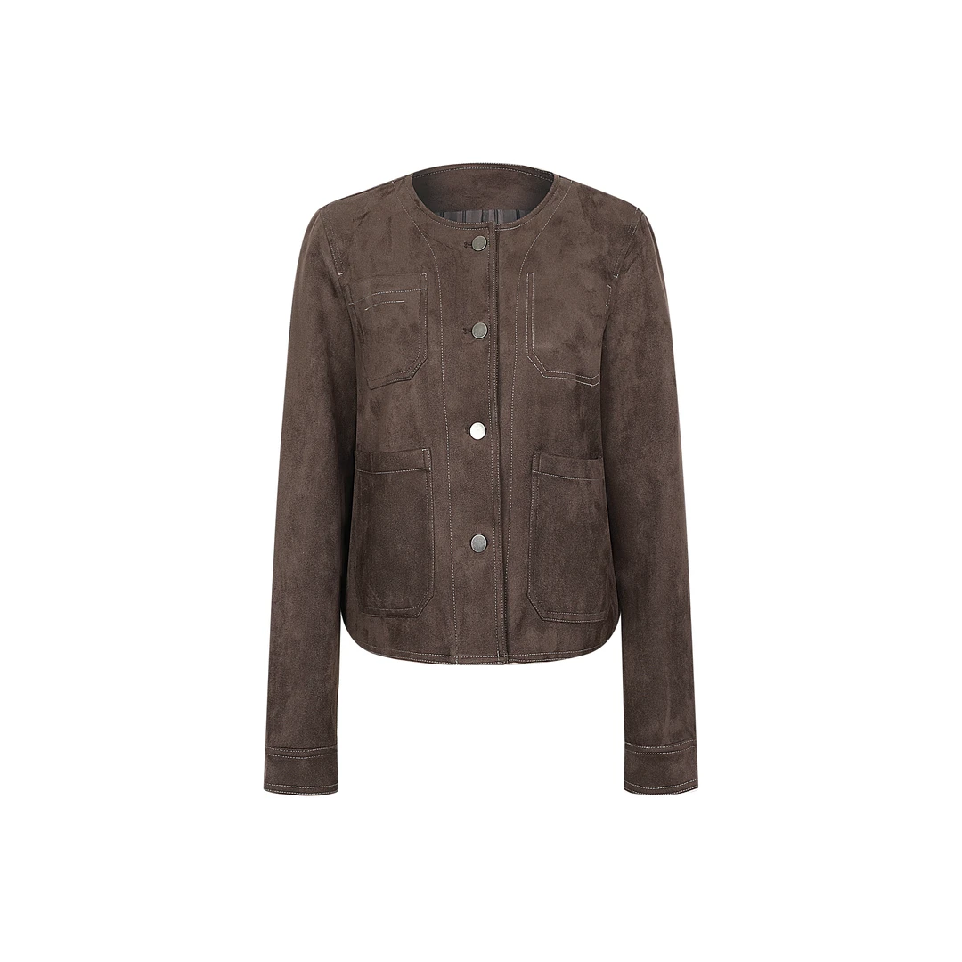 2024新款鹿皮绒短款外套80149