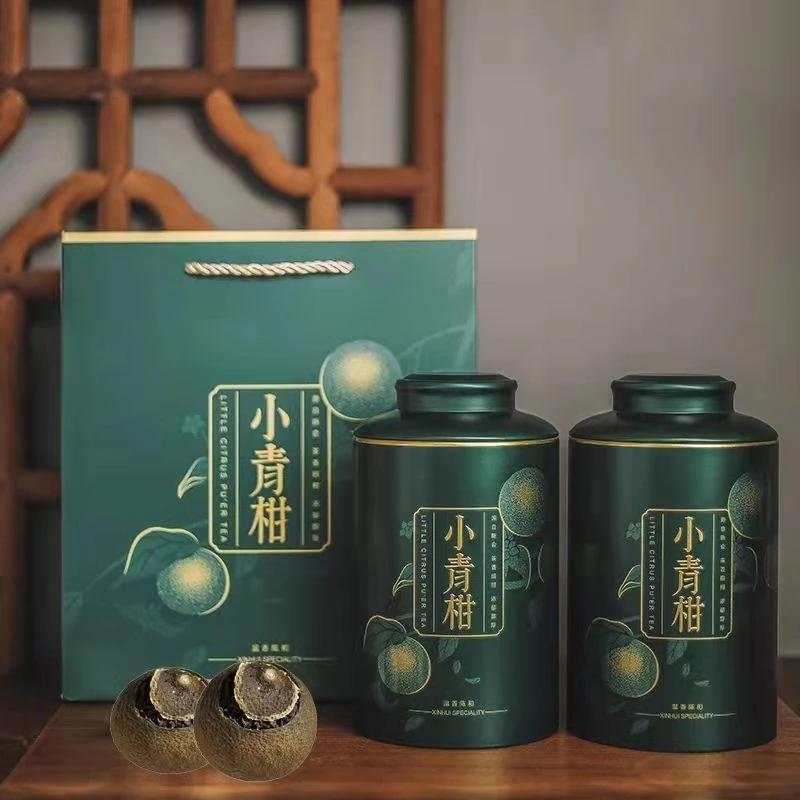 (买一送一)正宗新会小青柑传统天马小青柑普洱茶香浓郁罐装礼盒