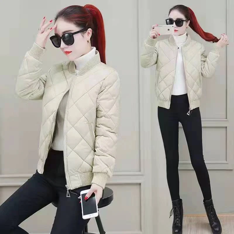 短款面包服女装2024冬季保暖新款棉服轻薄棉服修身加厚女士棉衣女