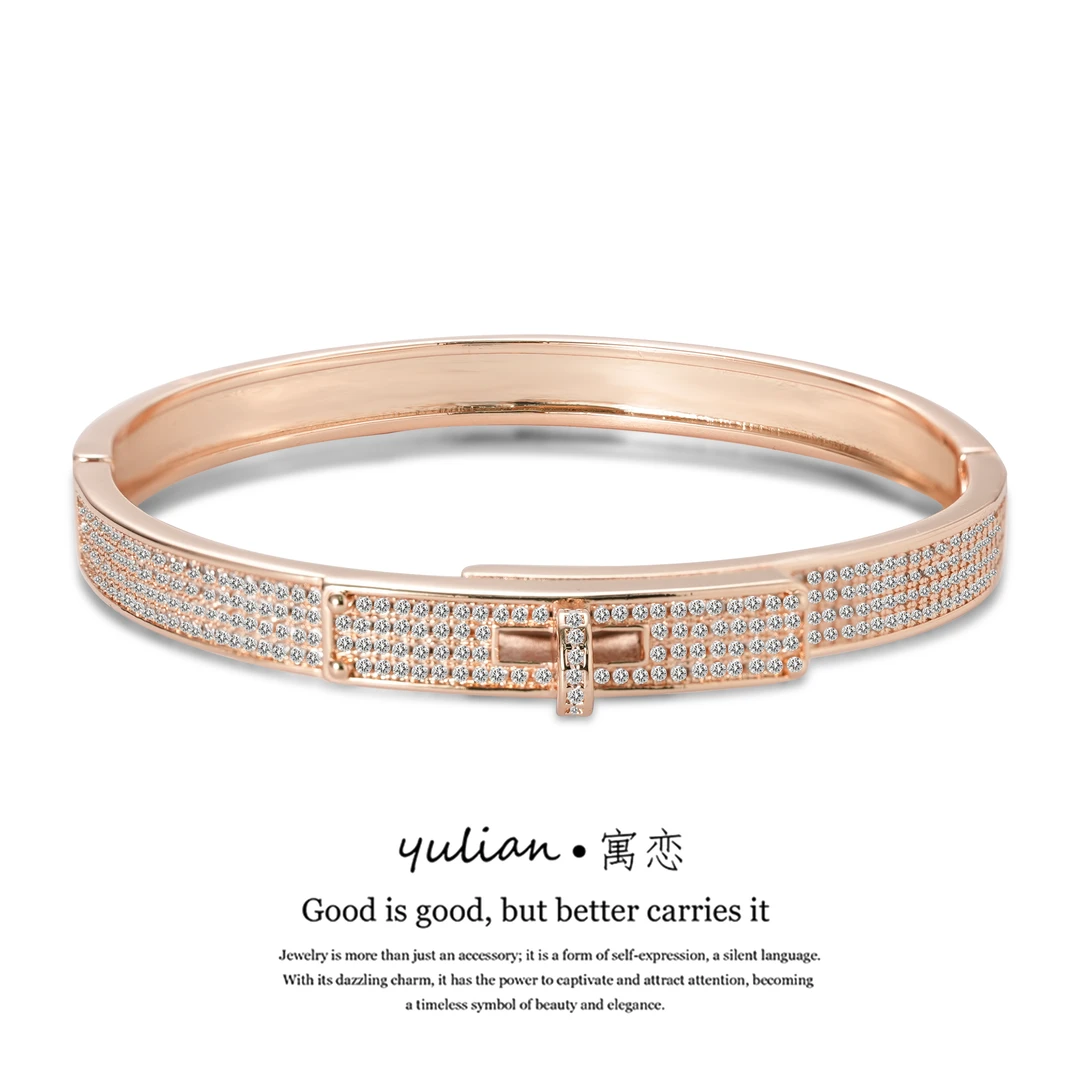 YULIAN/寓恋 重工H古巴轻奢手镯一OSL-5031