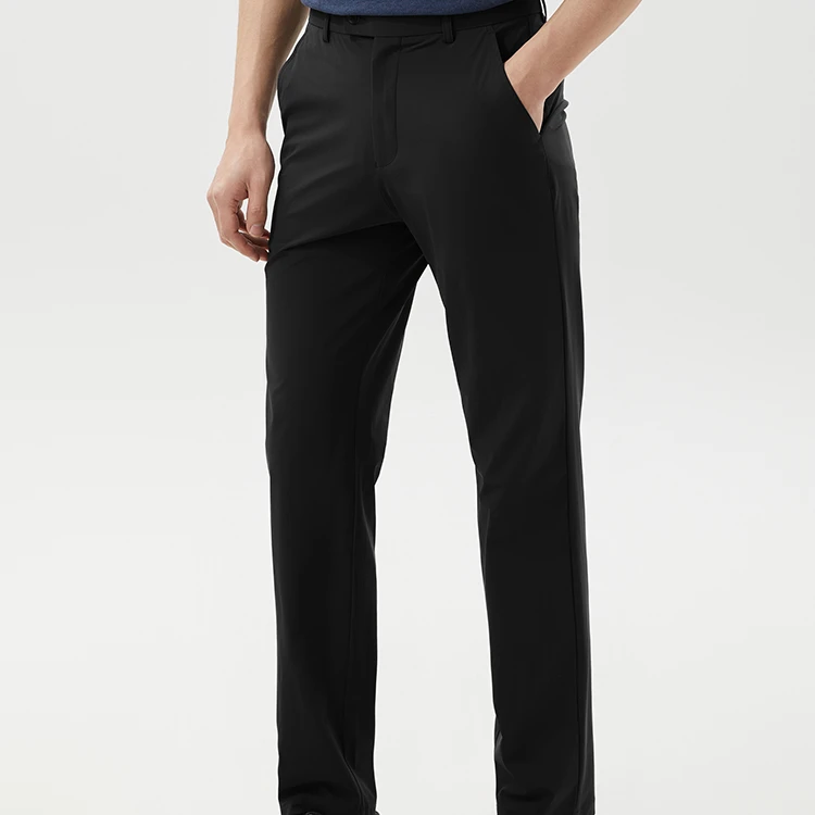 【智选】超薄黑马爽滑弹力休闲裤男24春夏新款舒适九分裤