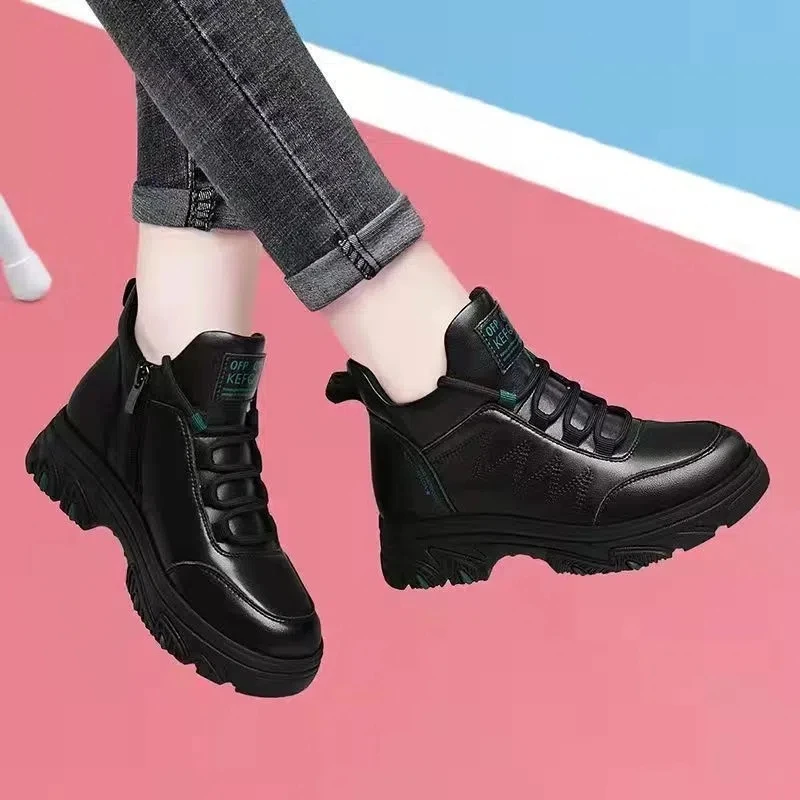 防滑厨房上班工作鞋女软底轻便舒适不累脚妈妈鞋健步运动鞋潮