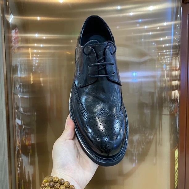 2310-20男款商务休闲皮鞋 牛皮 软皮软底 底垫牛皮