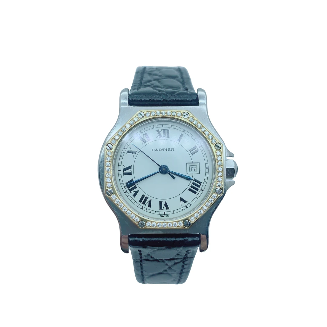 95新 Cartier/卡地亚 70317/自动机械腕表/30盘/表扣后配/后钻