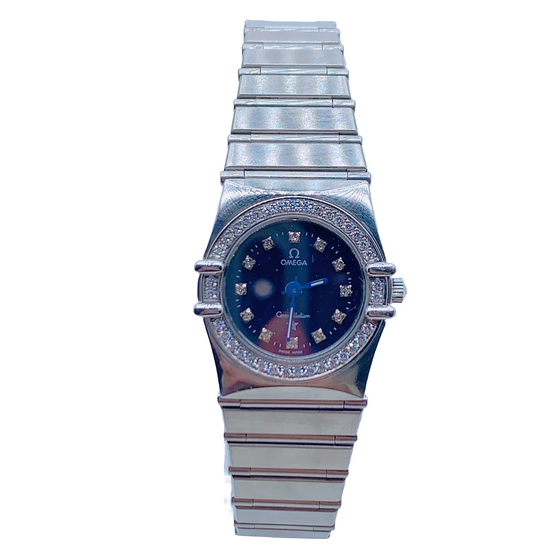 95新 Omega/欧米茄 03148/星座系列/女士石英腕表/22表径/后钻