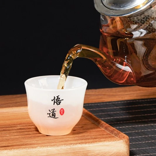 手工悟道高口杯个人专用主人杯家用办公室品茗杯简约创意喝茶茶杯