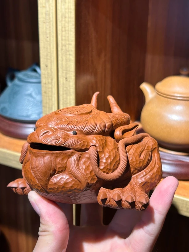 【泓璟】吉福龙蟾 高端紫砂茶宠