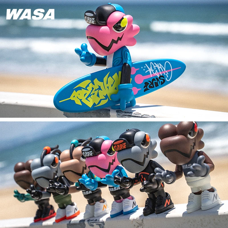 WASAboy100%·Surf206冲浪龙系列盲盒潮玩摆件手办可动桌搭公仔