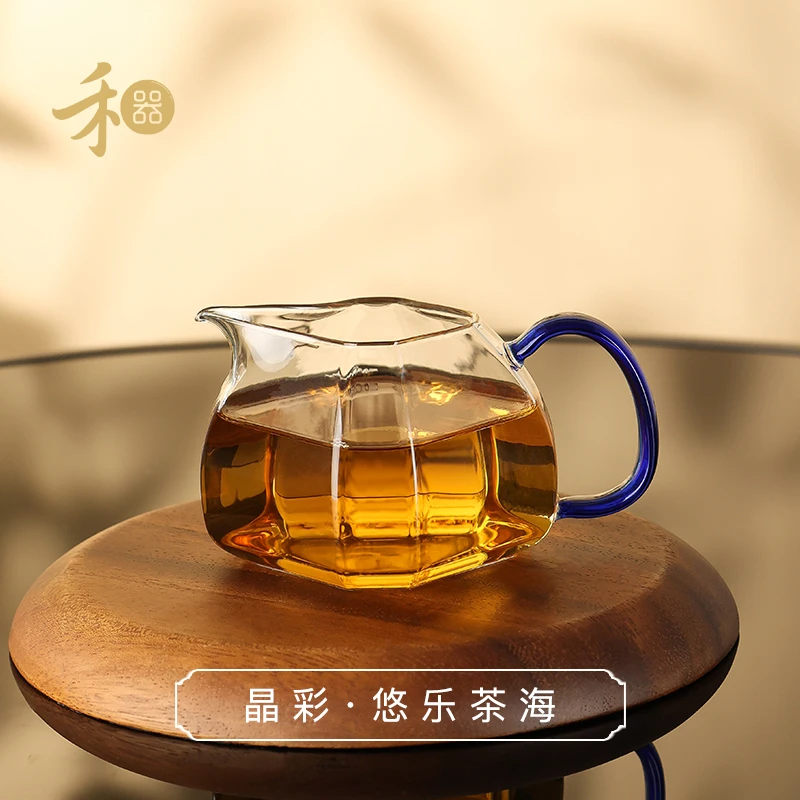 禾器晶彩·悠乐茶海 高硼硅 玻璃公道杯 茶道 茶具建议容量:280ml