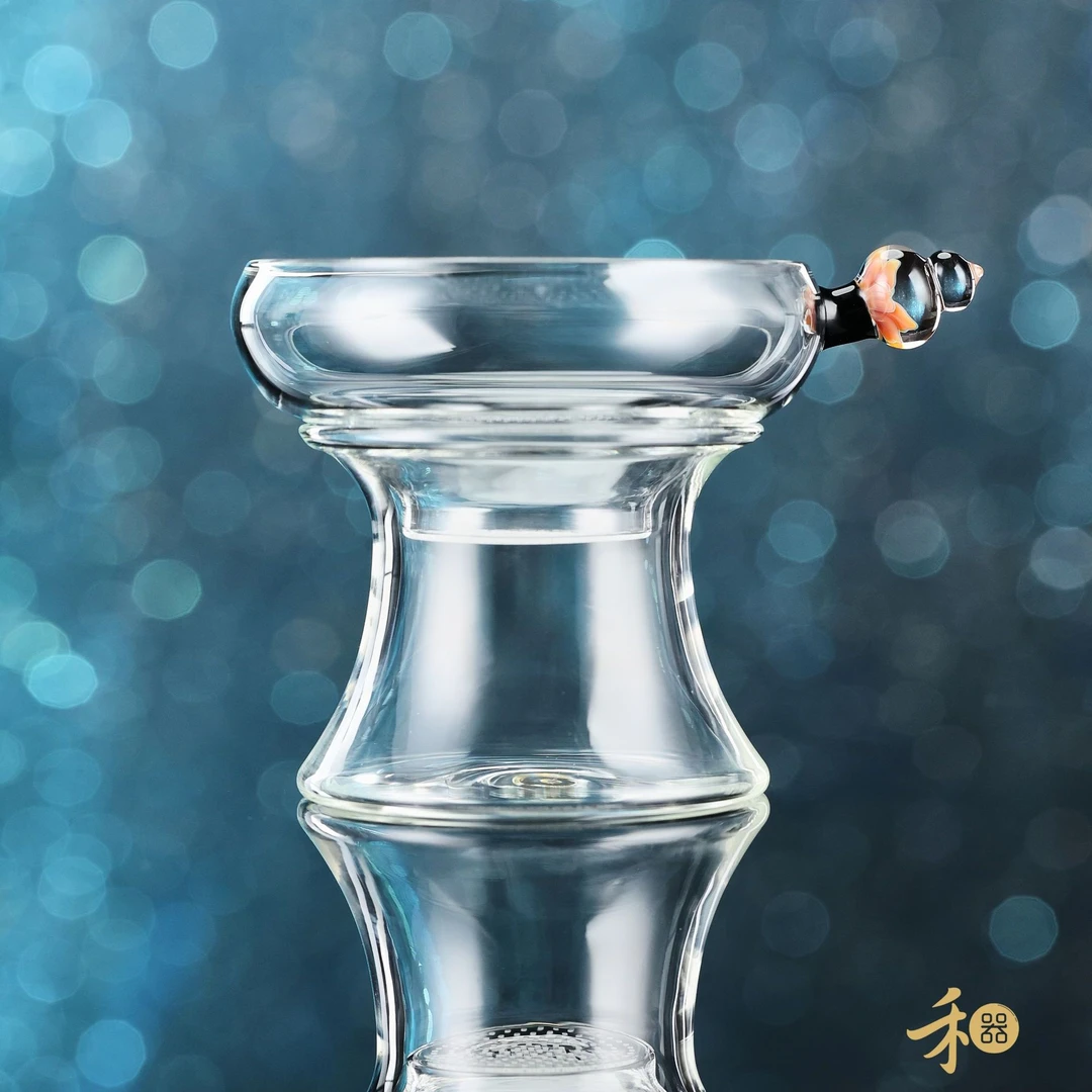 禾器花语·福宁奉珠滤网 高硼硅 玻璃一体过滤器 滤茶器过滤网