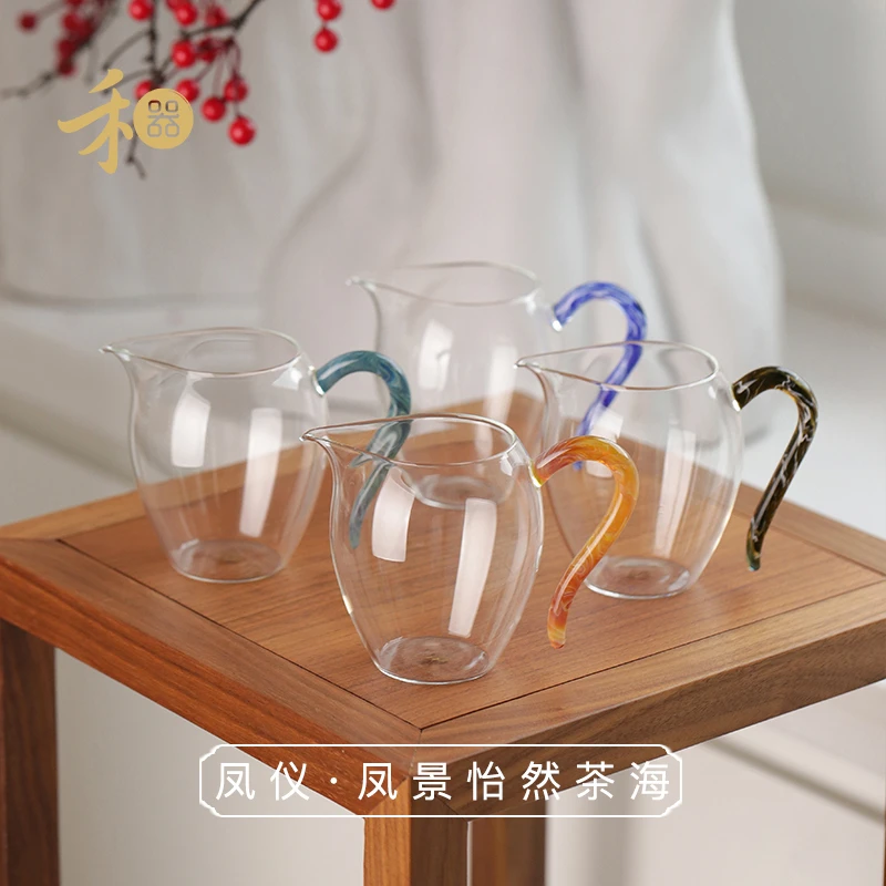 禾器凤仪·凤景怡然茶海 高硼硅 玻璃公道杯 建议容量:280ml