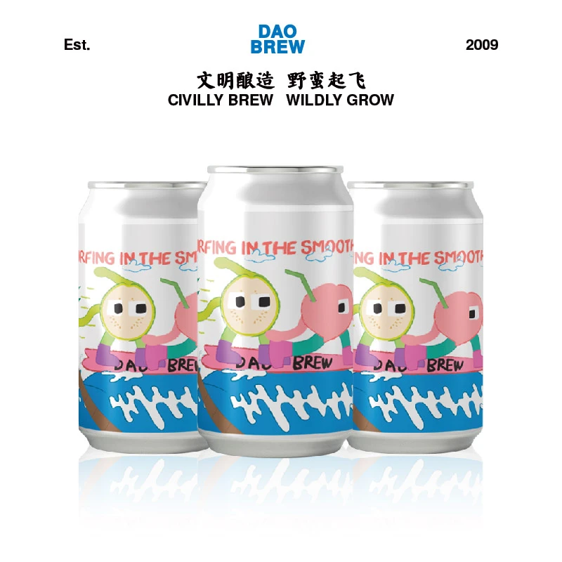 道酿番石榴&桃子 SURFING IN THE SMOOTHIE果泥精酿 330ml*6罐