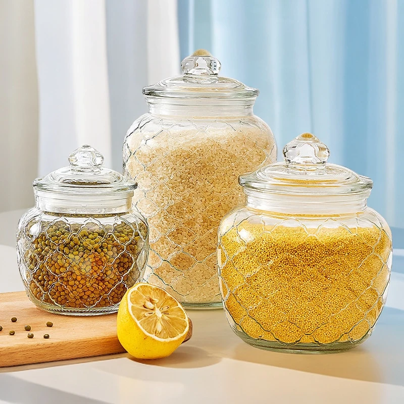 玻璃密封罐腌制防潮干果玻璃瓶储物腌萝卜罐子食品级玻璃罐咸菜罐