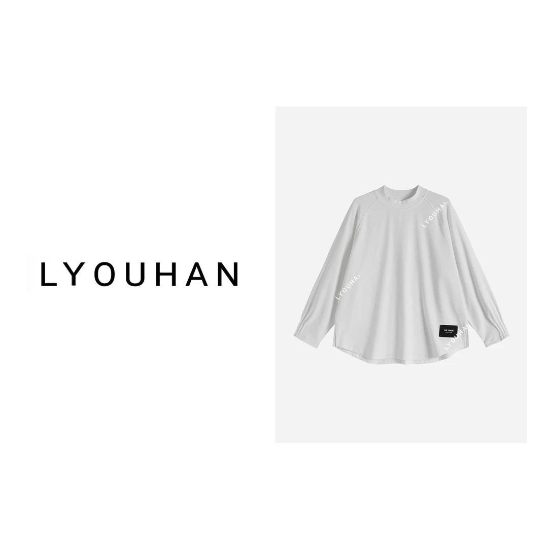 LY/月月不吃鱼 小众设计师明线标宽松上衣 2310A1598