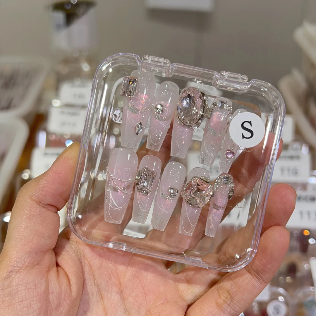 【粉桃】纯手工穿戴甲
