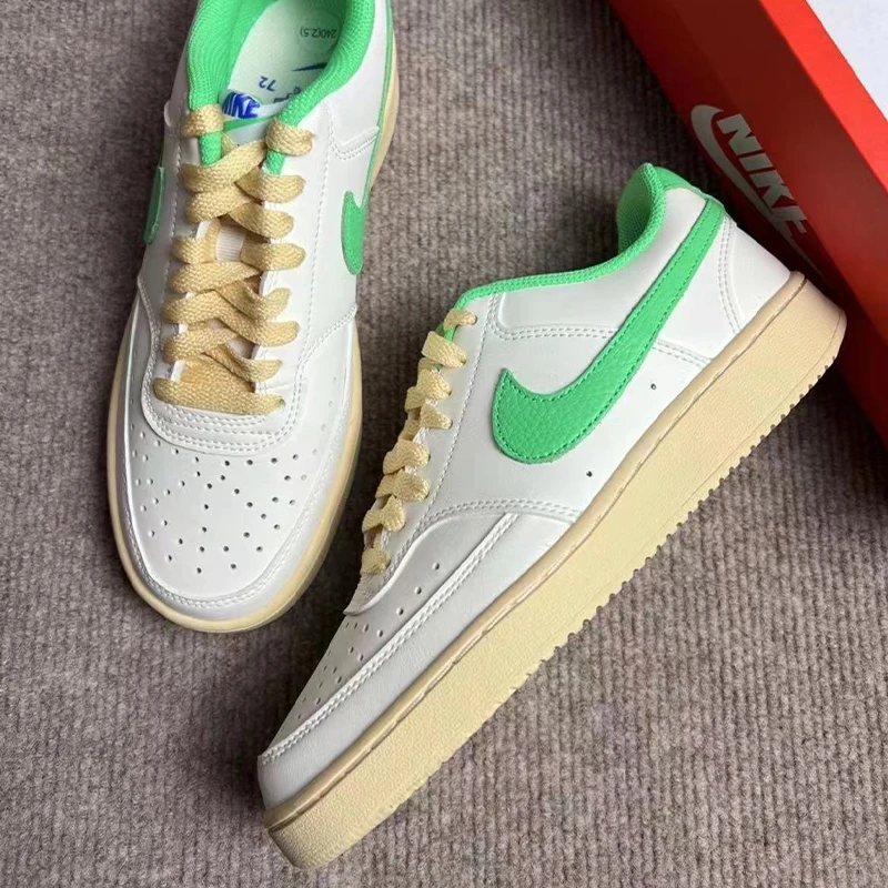Nike/耐克COURT VISION低帮男女运动鞋夏新款绿勾复古 FJ5437-133