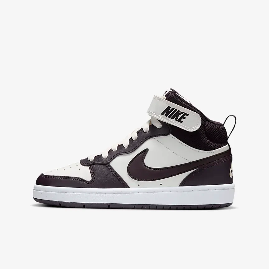 Nike耐克Court Mid 2 女款酒红色运动休闲潮流硬底板鞋CD7782-126