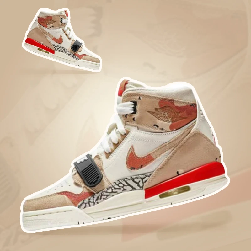 Nike耐克 Jordan Legacy 312 Desert 沙漠迷彩篮球鞋 AV3922-126