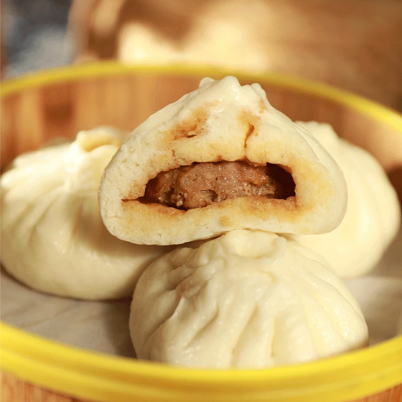 老横泾大肉包子传统手工·家庭早餐（1箱装/3袋 每袋/4只 120克/只）