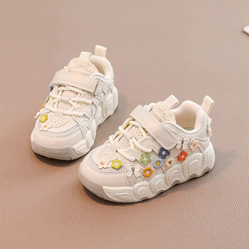 ABC女童鞋子儿童运动鞋2024新款秋季开学季女孩小童休闲老爹潮鞋