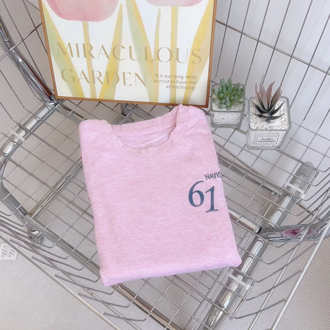 80380小船儿童条纹纯色长袖家居服套装