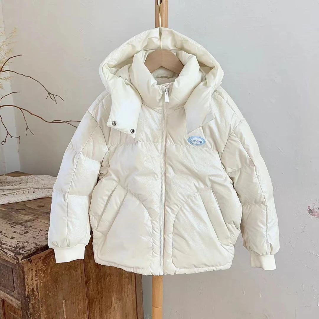 6666出道C位，儿童珠光感羽绒服耐低温抗撕裂时尚休闲