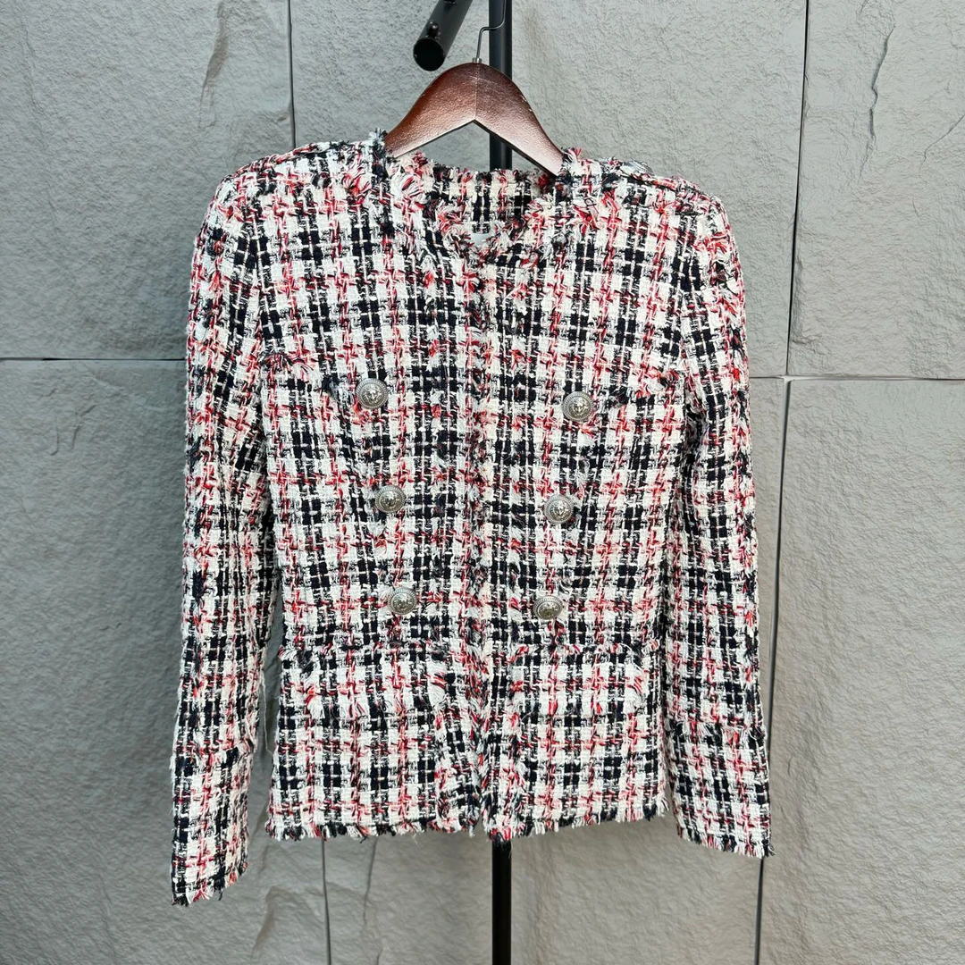 99新 BALMAIN/巴尔曼 小香风外套 34码 YS000539