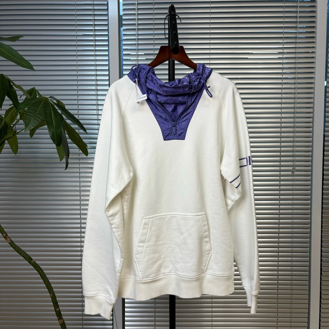 99新 DIOR/迪奥 半拉链帽子老花帽衫 Xs码 CL00807