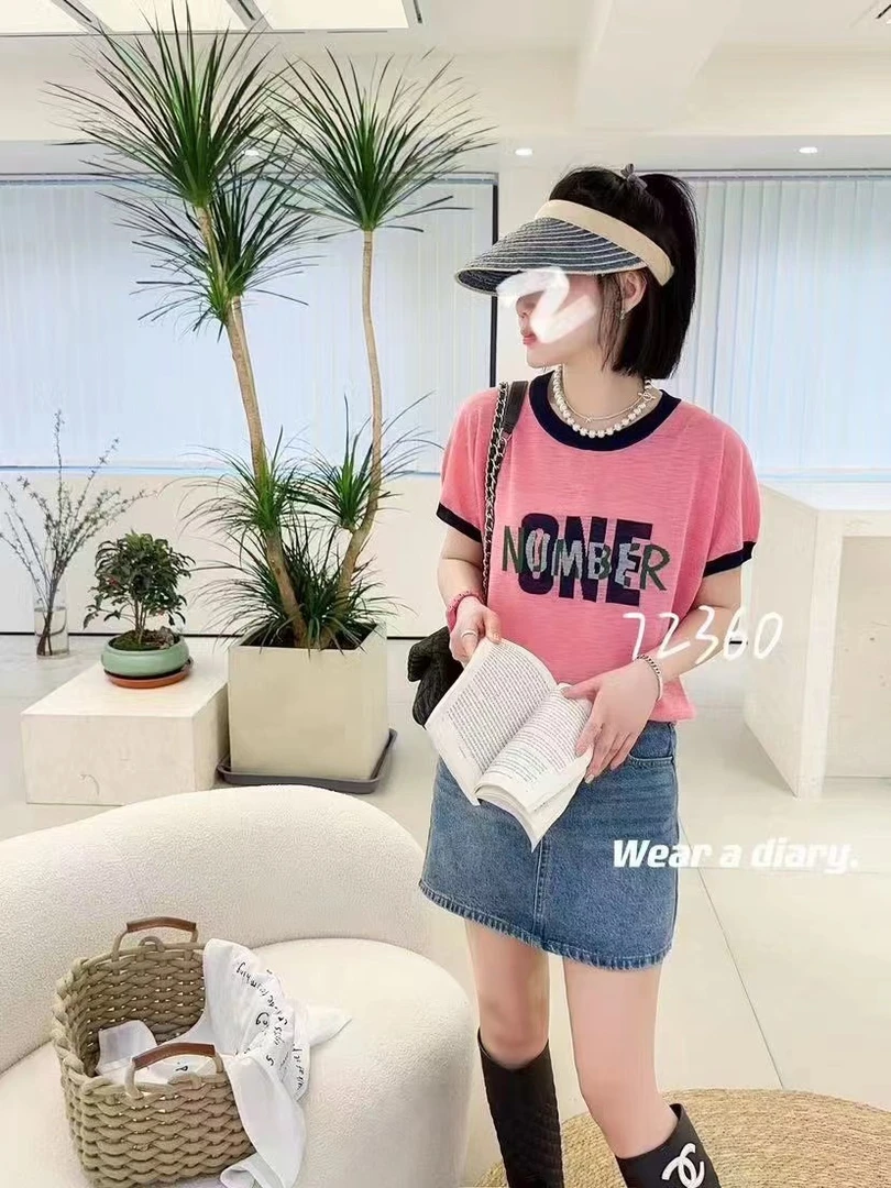 时尚百搭夏季简约宽松针织衫