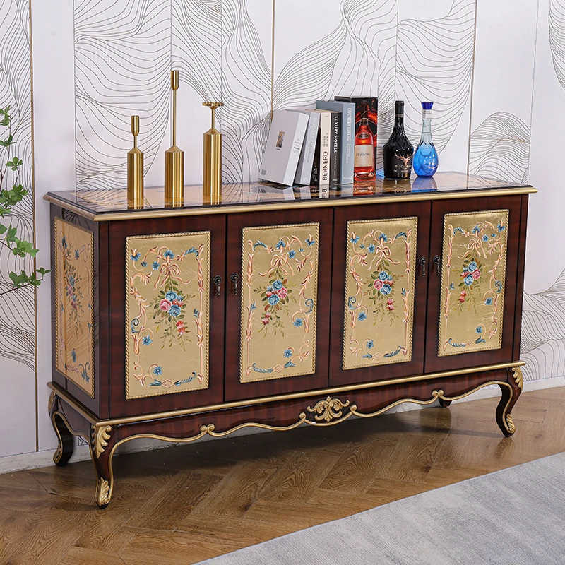 160/100*40*90新中式隔断客厅入户鞋柜一体柜进门网红装饰餐边柜