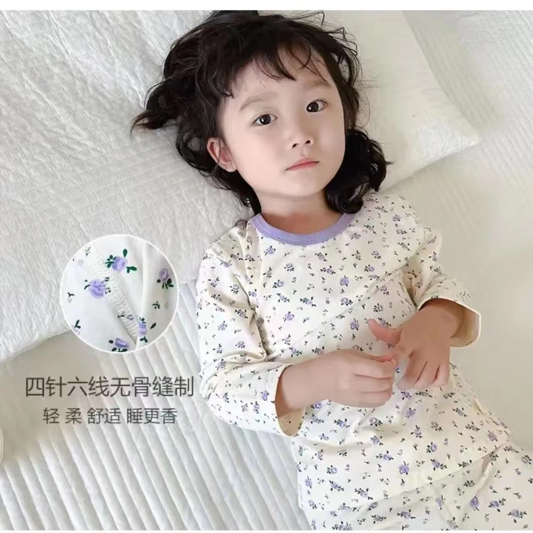 【德绒清】儿童德绒印花秋衣秋裤保暖套装婴童宝