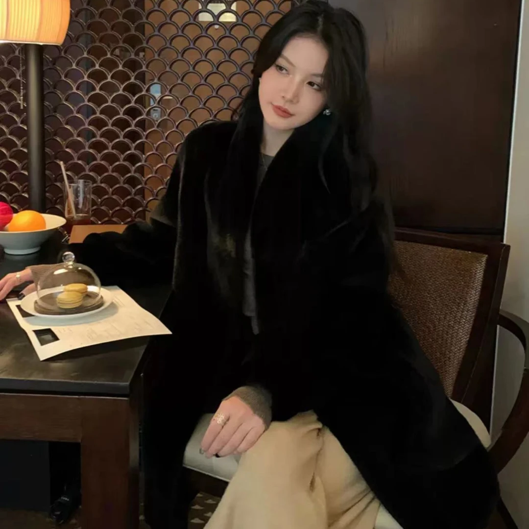 【冬日暖阳】80CM 进口紫金短二天鹅绒级别水貂小母貂立领外套