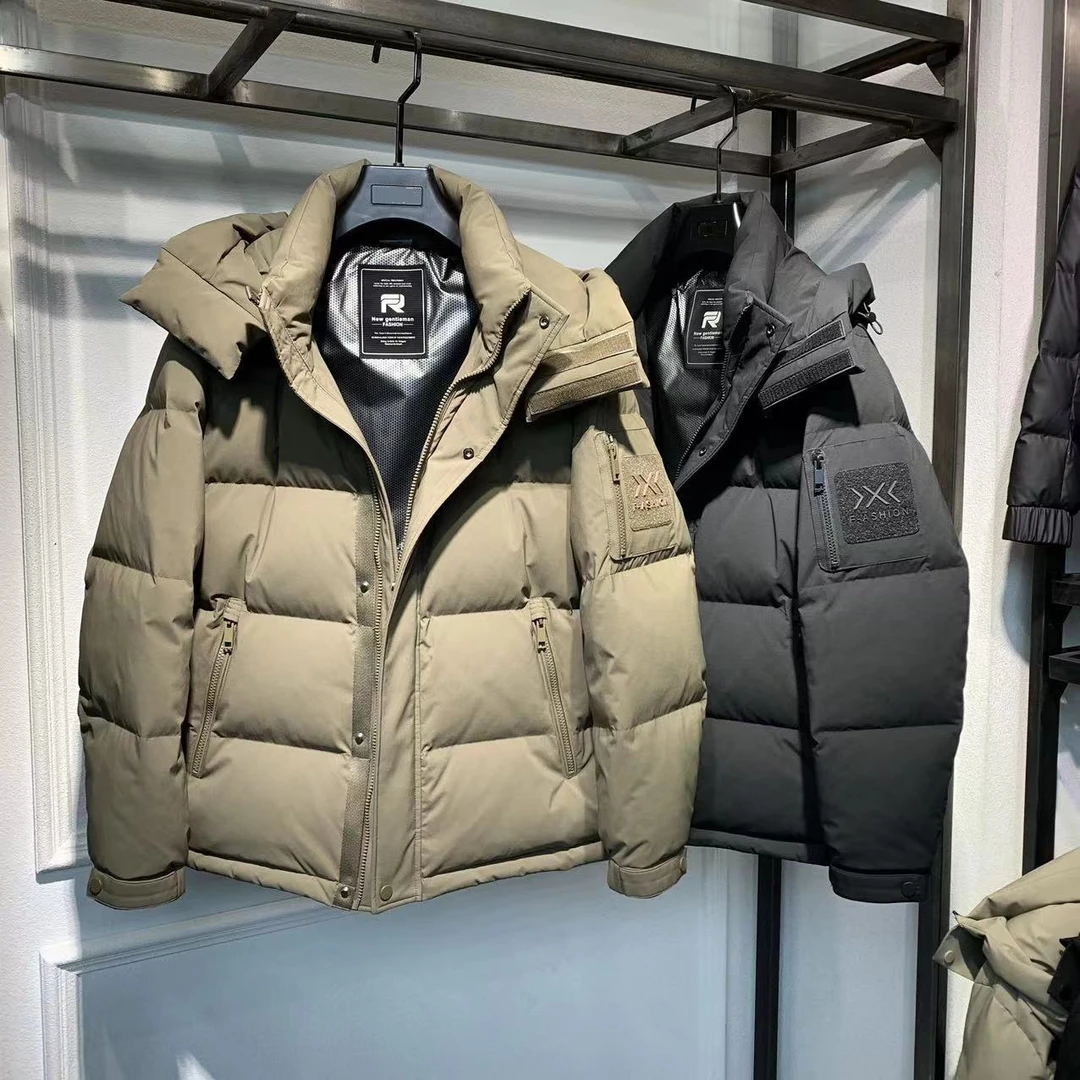 青年短款 可脱卸帽加厚 男款时尚2025新款男装羽绒服90鸭绒