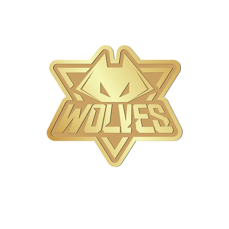 重庆狼队王者荣耀金属徽章Wolves纪念胸针书包配饰战队周边应援