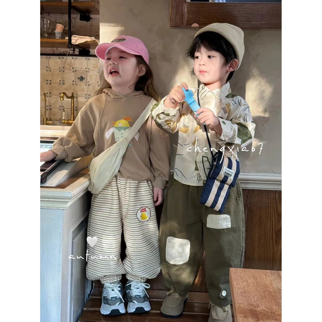 AA19~CXQ~条纹休闲裤3175