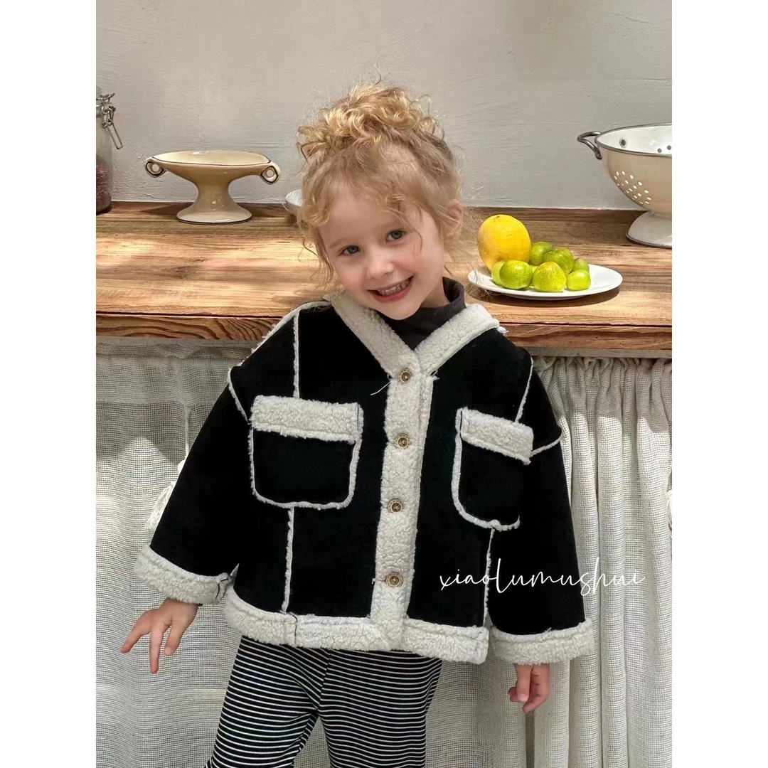 XLMS·冬~毛毛拼接外套24734