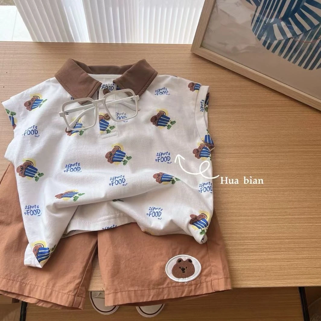 花编~卡通无袖T恤7260