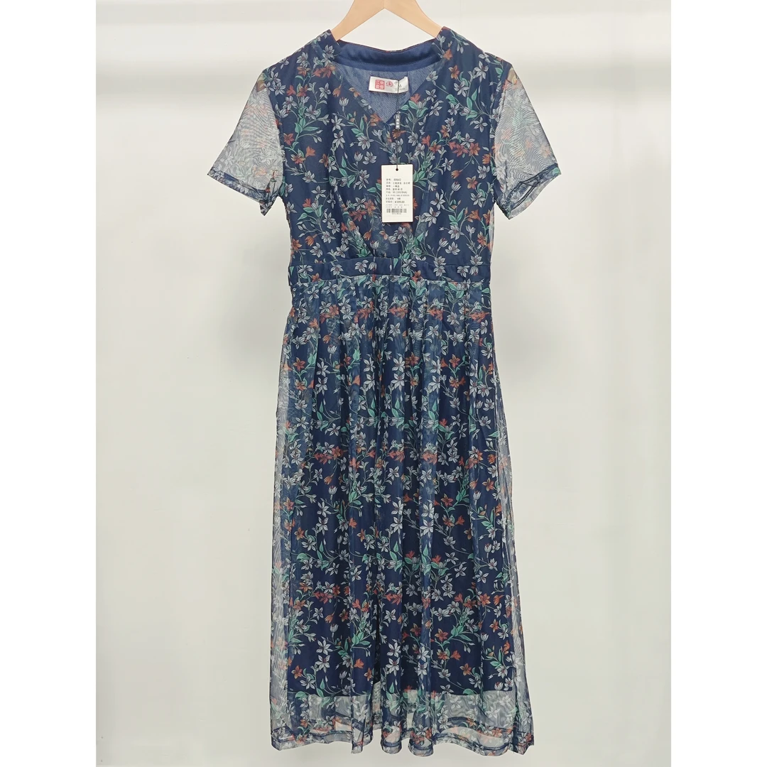 夏季新款气质时尚优雅夏季连衣裙碎花80642