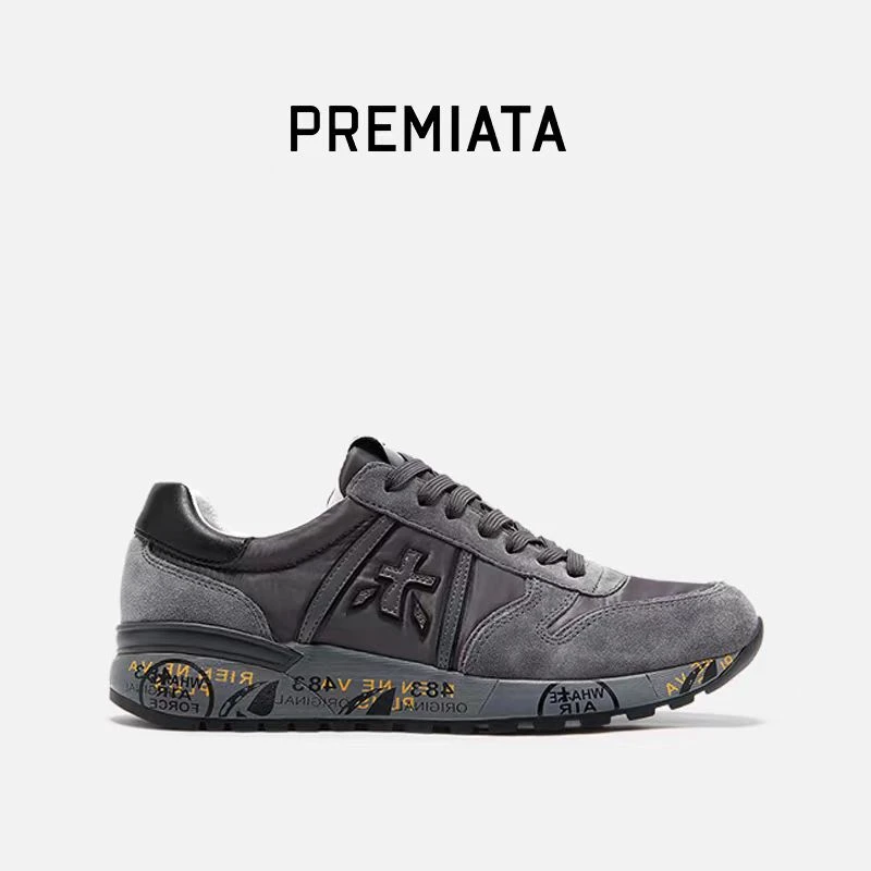 PREMIATA复古百搭休闲运动鞋轻奢商务男鞋经典时尚透气潮鞋拼色