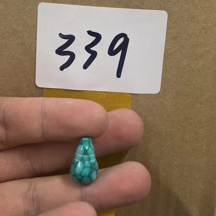 【339号】青皮料铁线纹三通配饰单颗发