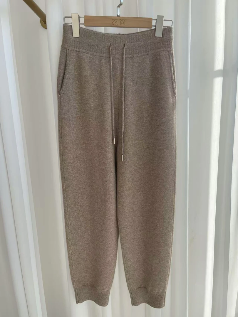 saraphillips羊绒百搭时尚休闲萝卜裤