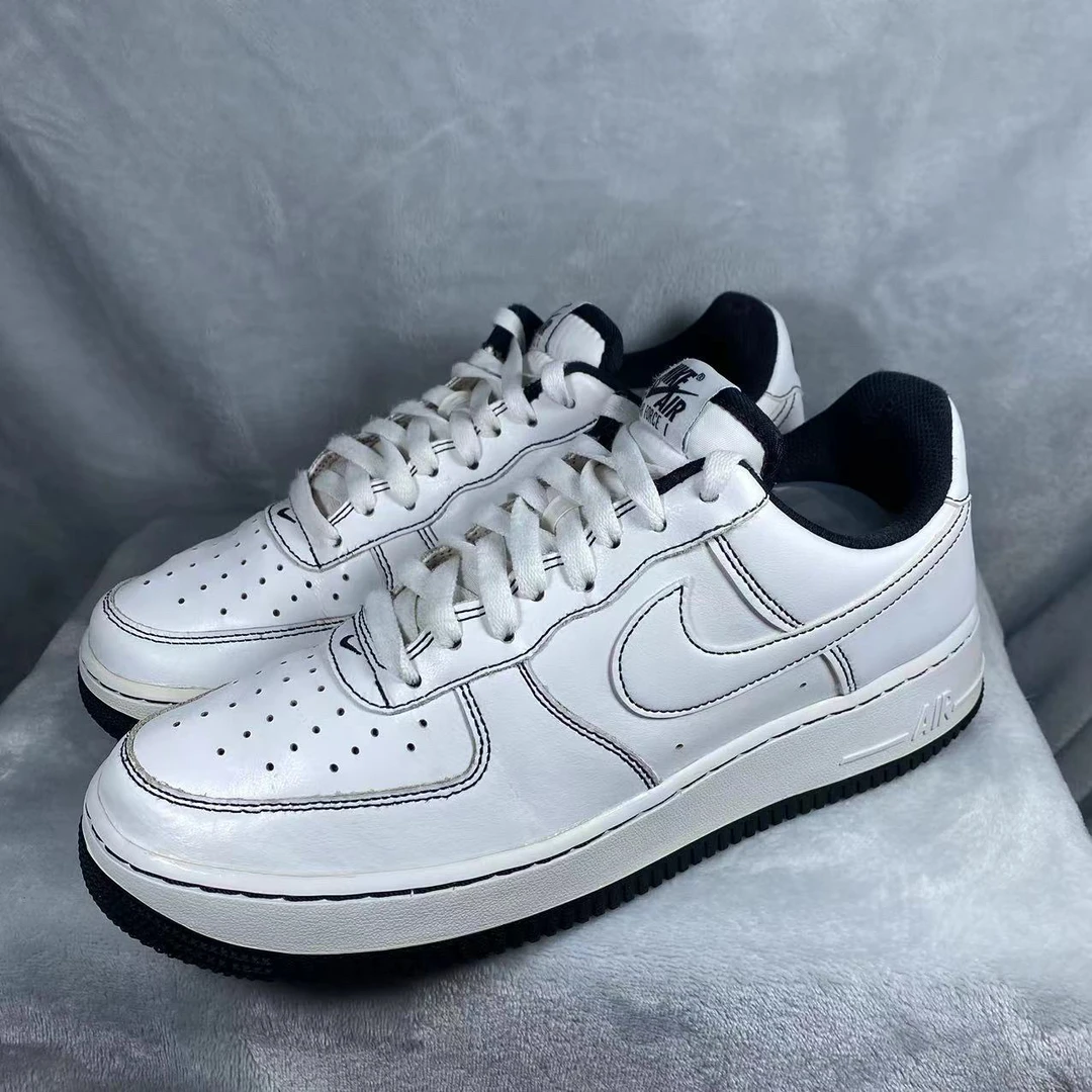43码 Nike 空军一号 AF1 板鞋 8新 公价1889 后跟微瑕 内衬修复