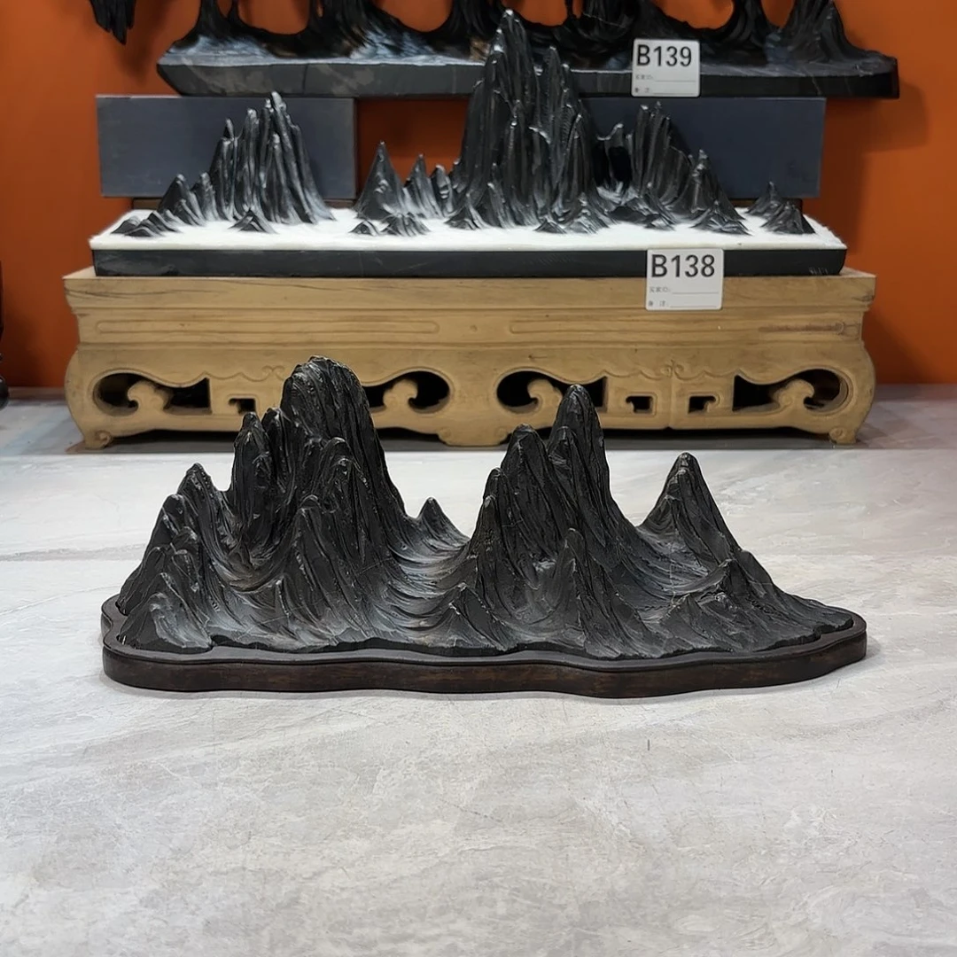 摆件江*灵璧石雕刻工艺精湛