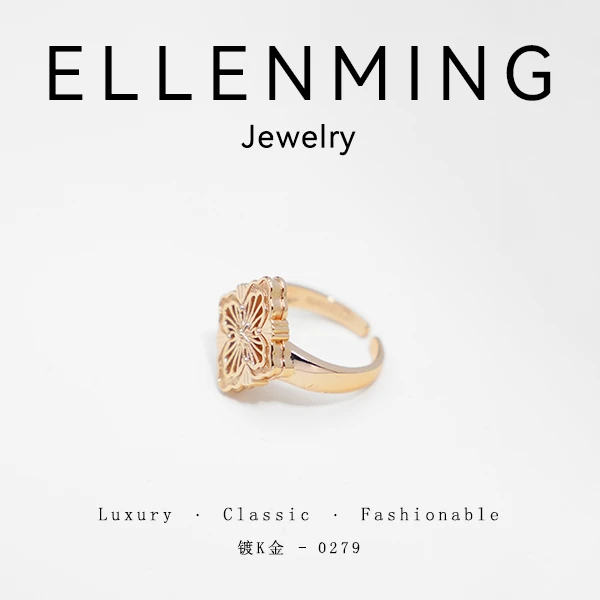 合金合成锆石戒指 #SLAEN--0279-CNC精工 经典气质轻奢时尚