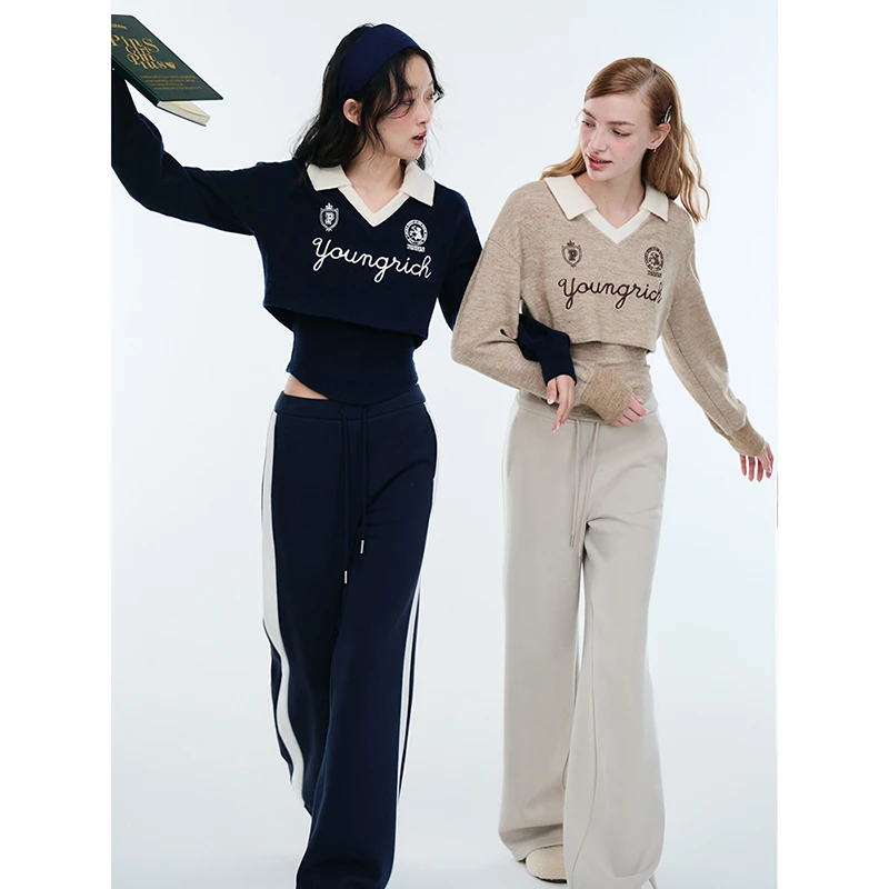 PINPINPLUS丨「球迷假日」软糯短款两件套卫衣卫裤套装 8D81002AYP