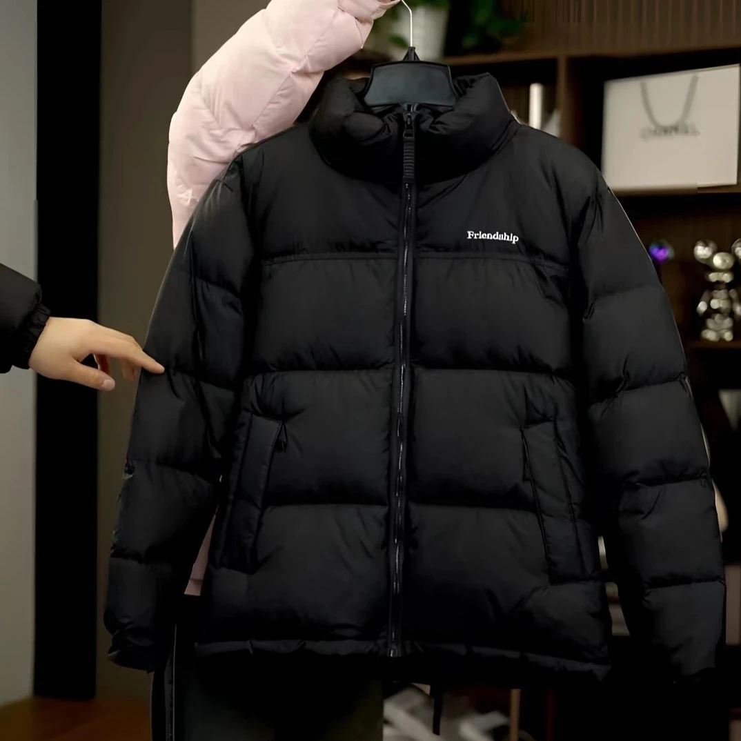 【备用店大嘴】男女同款情侣款拼色保暖防风羽绒服