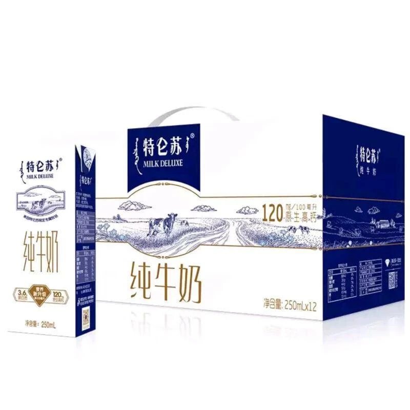 蒙牛特仑苏纯牛奶250ml*12/箱
