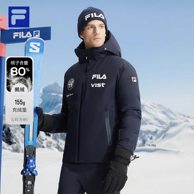 FILA/斐乐男子【五方联名】秋冬休闲连帽保暖舒适羽绒服A11M346904F