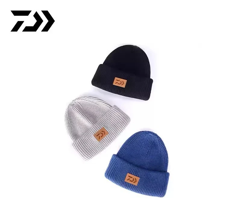 DAIWA/达亿瓦23秋冬DC-9823CS 抗菌抗UV保暖针织帽防寒钓鱼帽百搭
