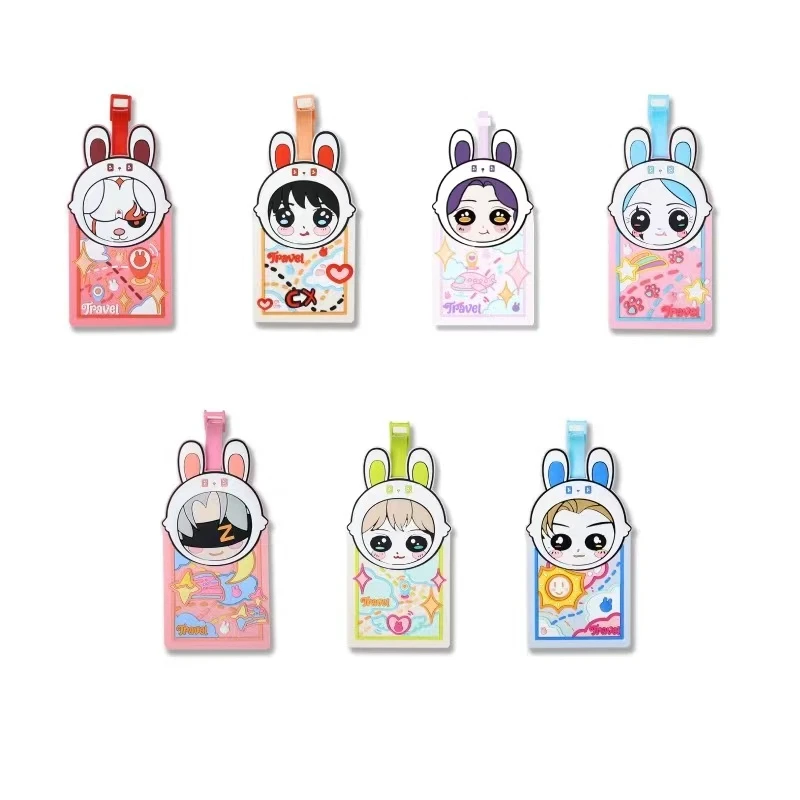 艺人卡通硅胶行李牌